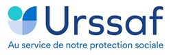 Logotipo de la Unión para la Cobranza de las Cotizaciones Sociales y de los Subsidios Familiares de Francia (URSSAF)